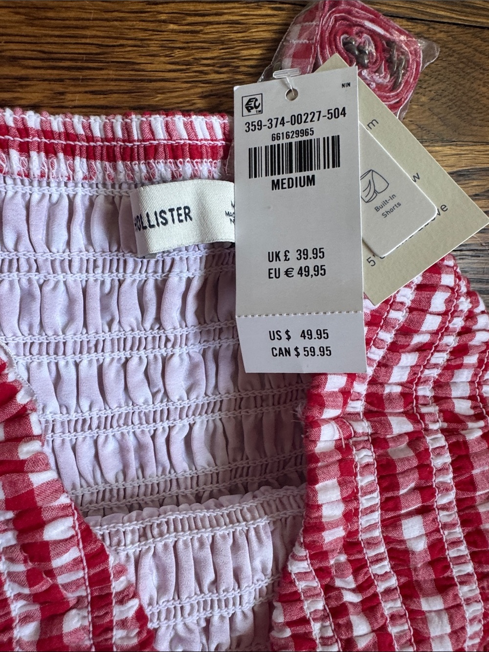 Hollister gingham romper - Picture 3 of 7